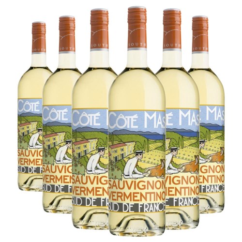 Case of 6 Cote Mas Blanc Sauvignon Vermentino 75cl White Wine